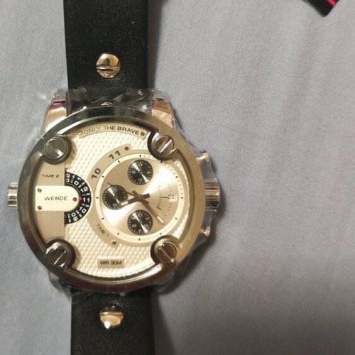 Weide wrist watch new with dual time and chronograph