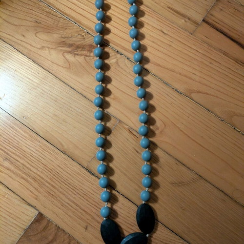 Teething necklace used, pack of 2, food grade silicone