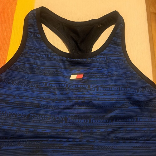 Tommy Hilfiger sports bra new, size M, black and blue