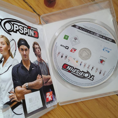 Top Spin 3 PS3 game used, simulation sports