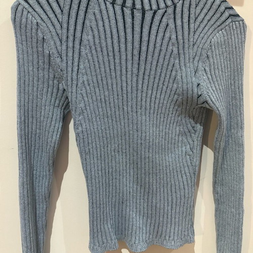 Monki rib wool blouse like new, blue turquoise, size S