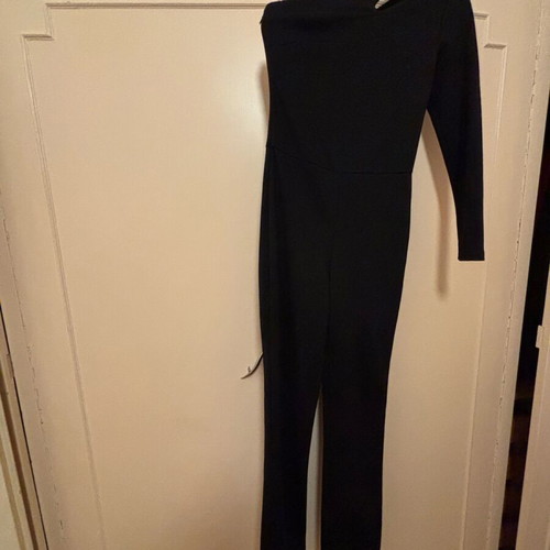 My Tiffany black one-piece jumpsuit size S used one shoulder