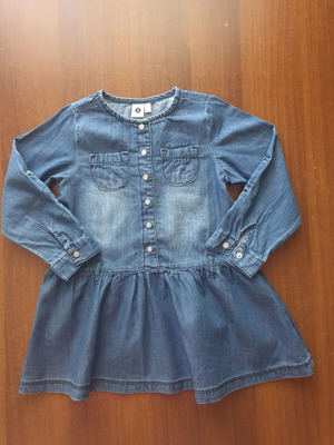 Φόρεμα μακρυμάνικο denim Z France σαν καινούργιο, 24 μηνών, 86cm