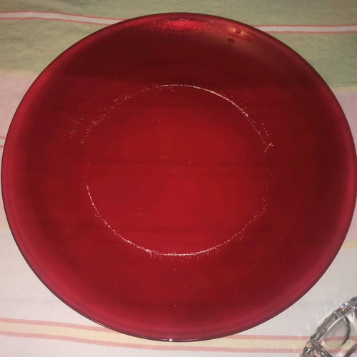 Serving platters used, pack of 3, crystal, glass, steel