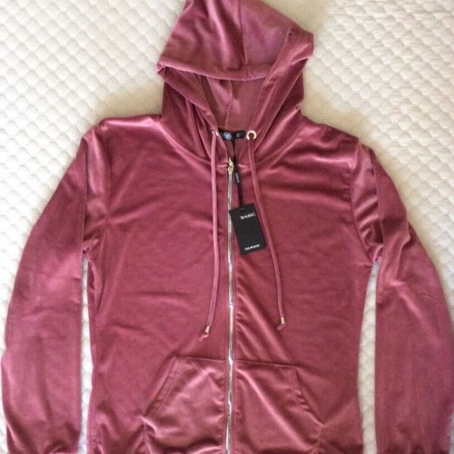 Women's plush tracksuit set new, size 48, dusty rose