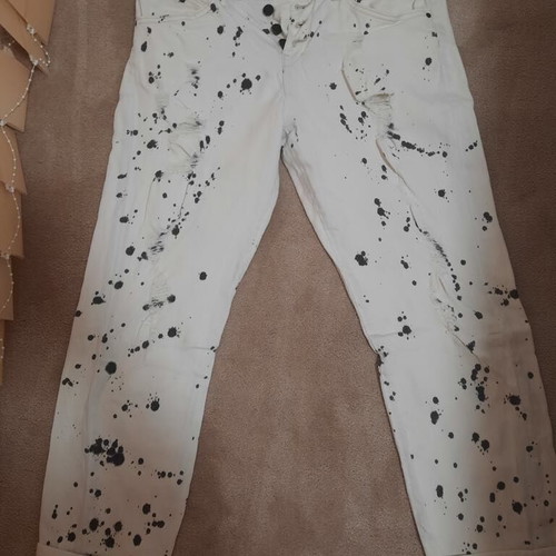 Guess Vanille Relaxed Low white jeans like new, size M