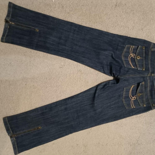 Long Raxevsky denim pants like new, blue, size M