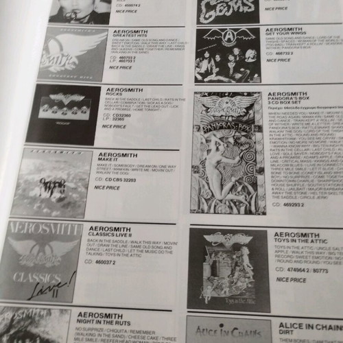 Sony Music Catalogue 1994 used with cover wear