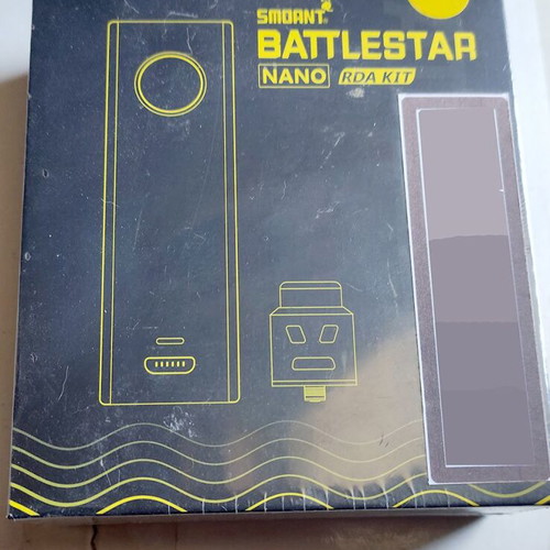 Smoant Battlestar Nano Kit new yellow with rebuildable RDA and mod without screen