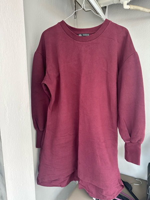 Zara blouse dress new burgundy with gathered back