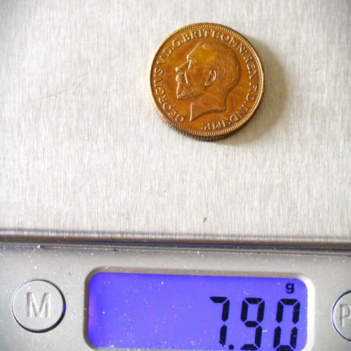 English Gold Pound Coin 24K George King Replica New