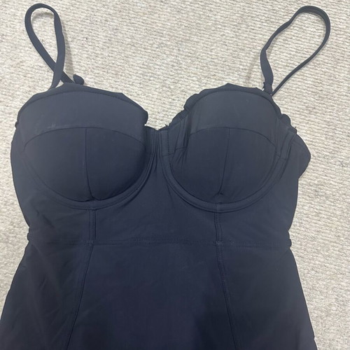 H&M Black One-Piece Swimsuit Used, Balcony Style with Padding and Underwire
