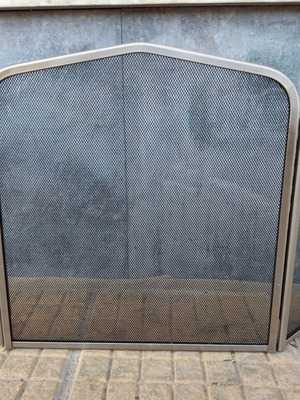 Fireplace screen like new with metal frame