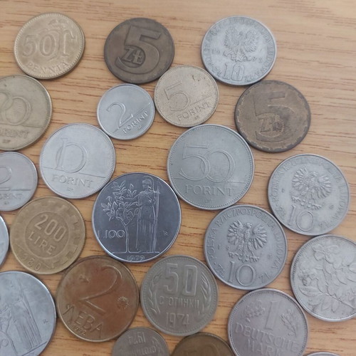 Coin collection used, pack of 38 from 9 countries