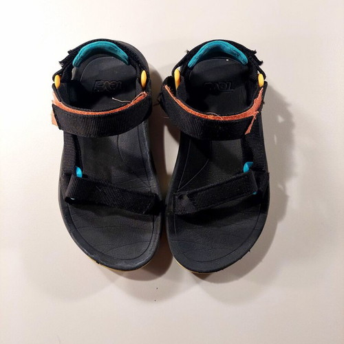Teva children's sandals used, size 29/30, black with orange and blue details