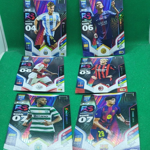 Rising Stars FIFA Panini Adrenalyn 365 pack of 6 cards, new
