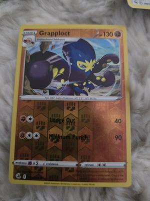 Grapploct Pokemon card new