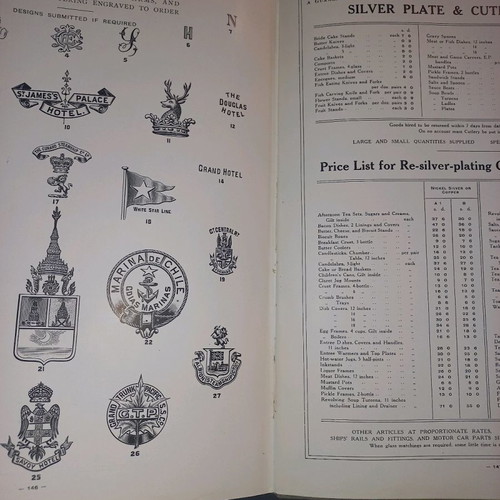 Walker and Hall silverware catalog used