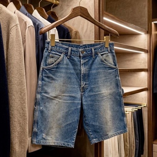 Dickies Carpenter Denim Jort Shorts used, size L W36