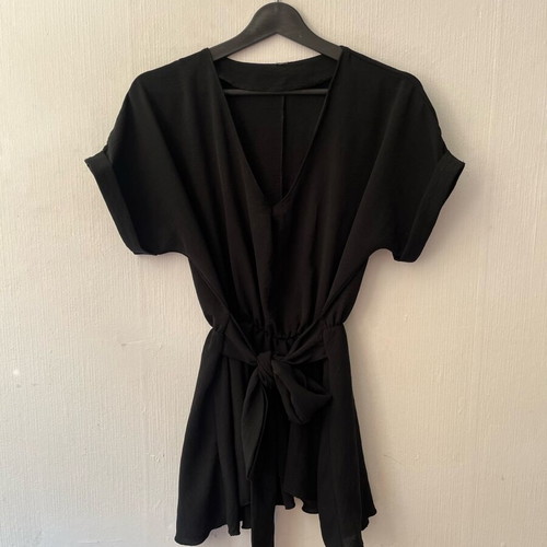 Blouse dress used, size S, black