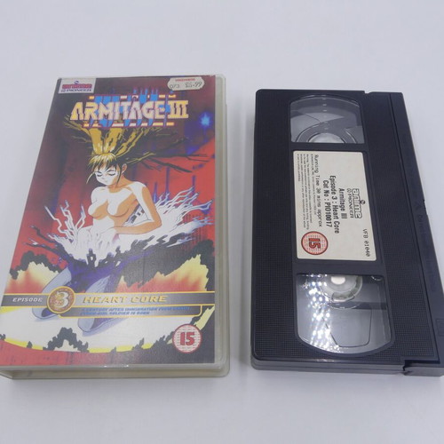 Armitage III Episode 3 Heart Core VHS tape used, dubbed