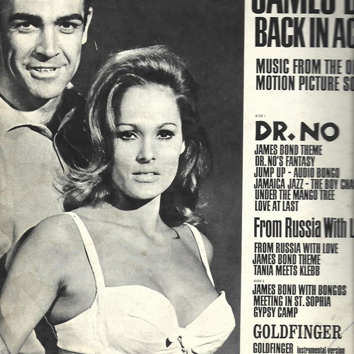 James Bond rare record cover used