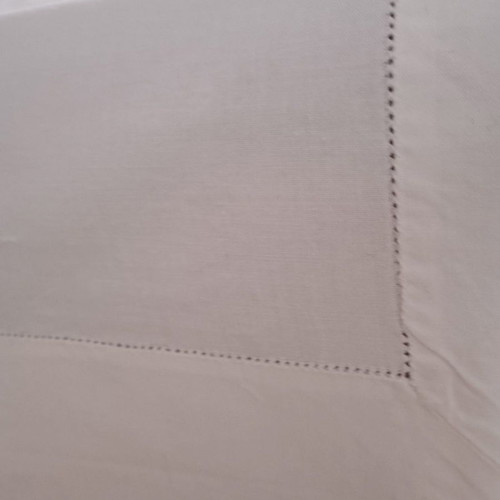 Vintage bridal handmade sheet with 4 handmade pillowcases
