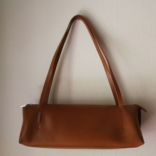 Mazzini vintage 90s leather shoulder bag used, brown