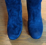 Tara Jarmon Blue Suede Ankle Boots like new, size 37