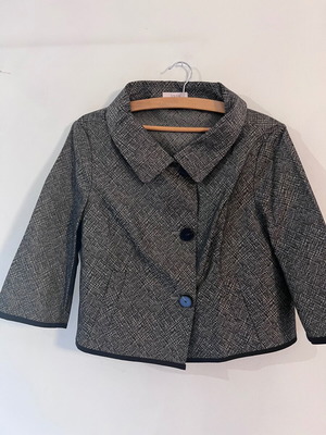 Laurèl vintage women's jacket with geometric pattern