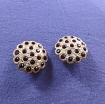 Earrings two sets with clips, used, multicolor