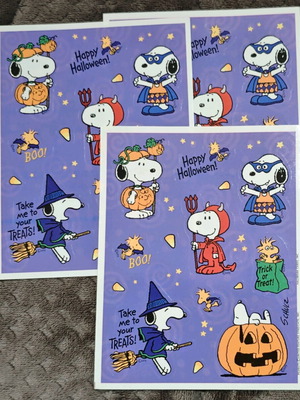 Snoopy stickers new, set of 3 sheets