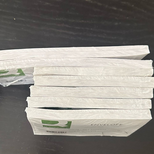 Envelopes new, 7 packs of 25 pcs, sizes 11.4x22.9 and 11.4x16.2 cm
