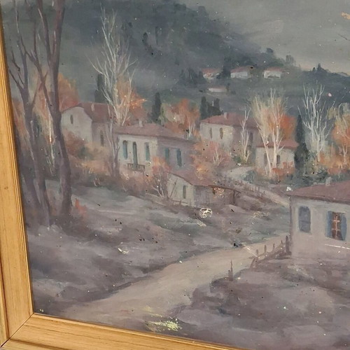 Oil painting on canvas 70×50cm with frame like new