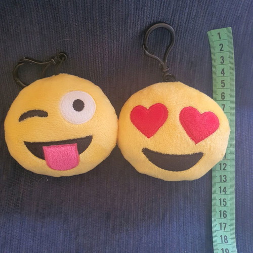 Emoji key wallets like new, set of 2, yellow