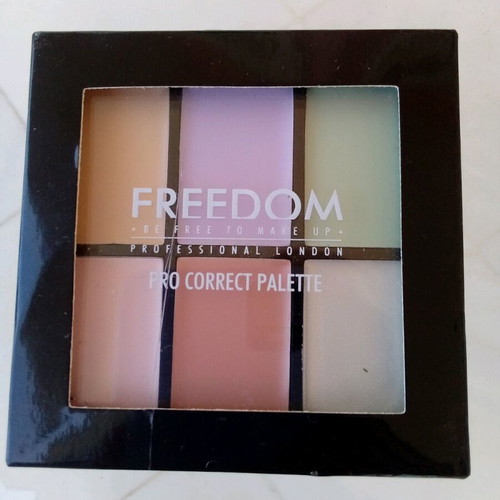 Freedom Makeup Pro Conceal Correct Palette with 6 Colors New