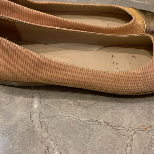Eco ballerinas like new, size 39, pink and gold