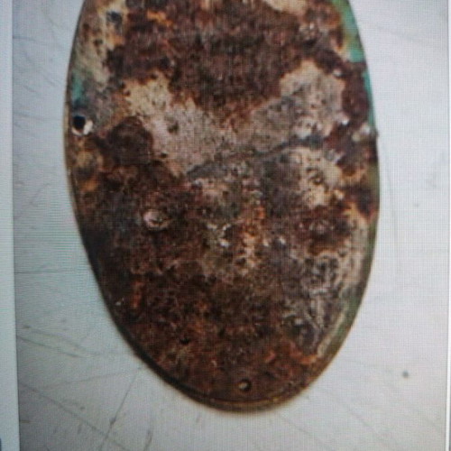 GR metal car emblem used, needs maintenance