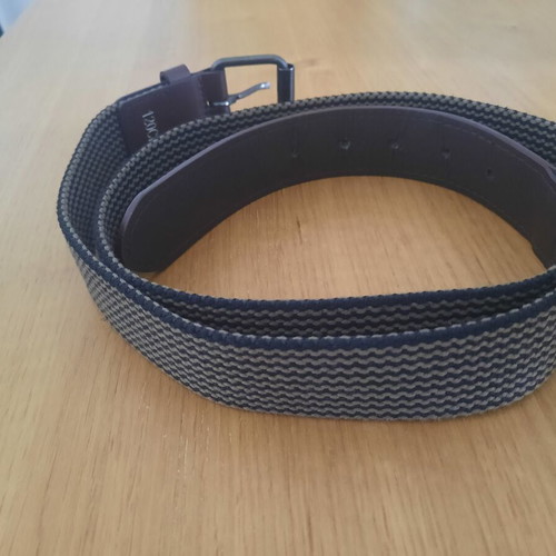 Elastic belts used, blue and brown, sizes 120cm and 105cm