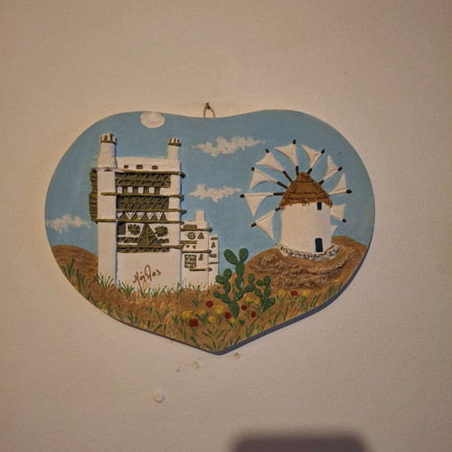 Decorative clay wall art like new Milos