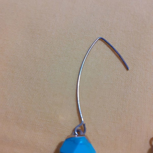 Amor Amor hanging earrings new with blue stones