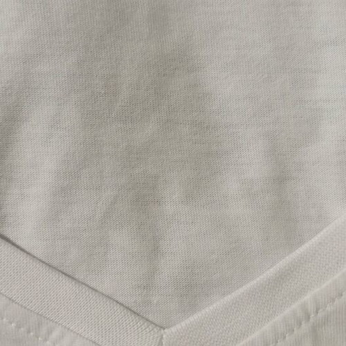 Admiral White Women's T-Shirt V-Neck Size L New 100% Cotton