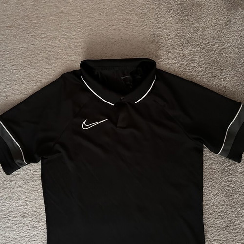 Nike Dri-FIT Academy 21 Polo shirt black and white, size S