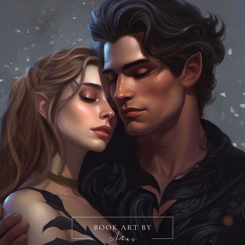 ACOTAR Sarah J. Maas poster with Rhysand and Feyra