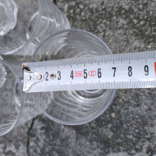 Set of 5 glass cups new