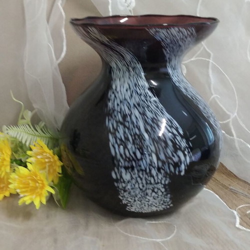 Colored Glass Vase like new