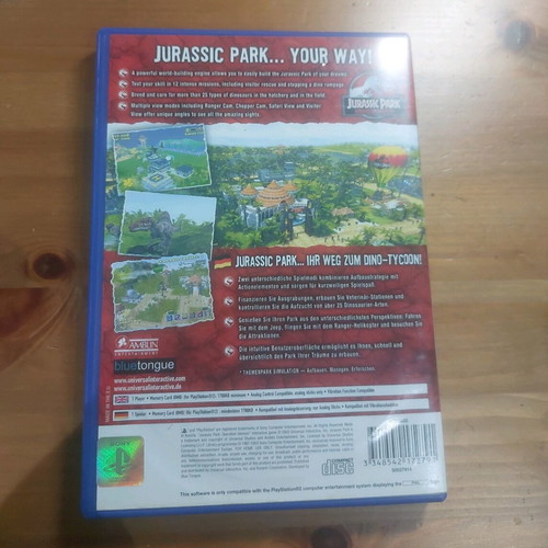 Jurassic Park PlayStation 2 like new with box and manual