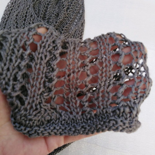Knitted top like new, grey, one size, boho style