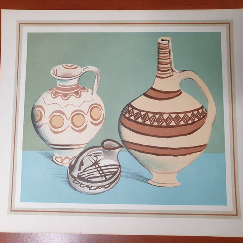 Mycenae album with 12 color plates used, lithographs