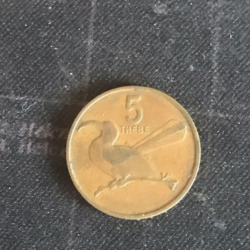 Botswana 5 Thebe coin 1981